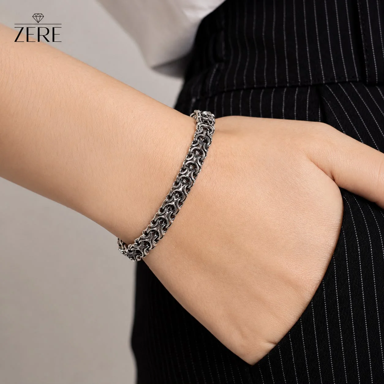 Браслет Zere ZR170704 серебро 13.91гр 18см купить,112990