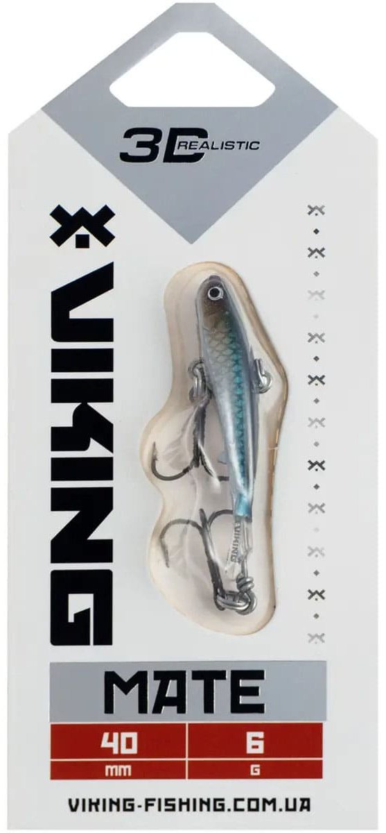 Балансир Viking Fishing Mate Ice Jig 40mm, 6g, Color 11 Anchovy 1 шт купить,NaN