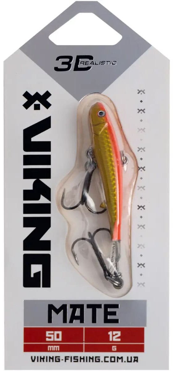 Балансир Viking Fishing Mate Ice Jig 50mm, 12g, Color 08 Candle Flame 1 шт купить,NaN
