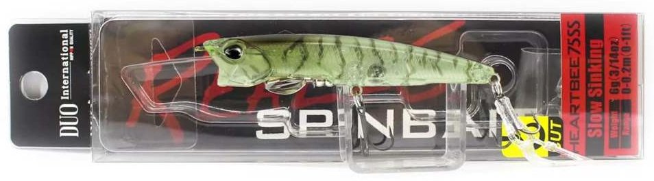 Воблер DUO Realis Spinbait Heartbee 75SS, Color CCC3388 Moss Shrimp 1 шт купить,NaN