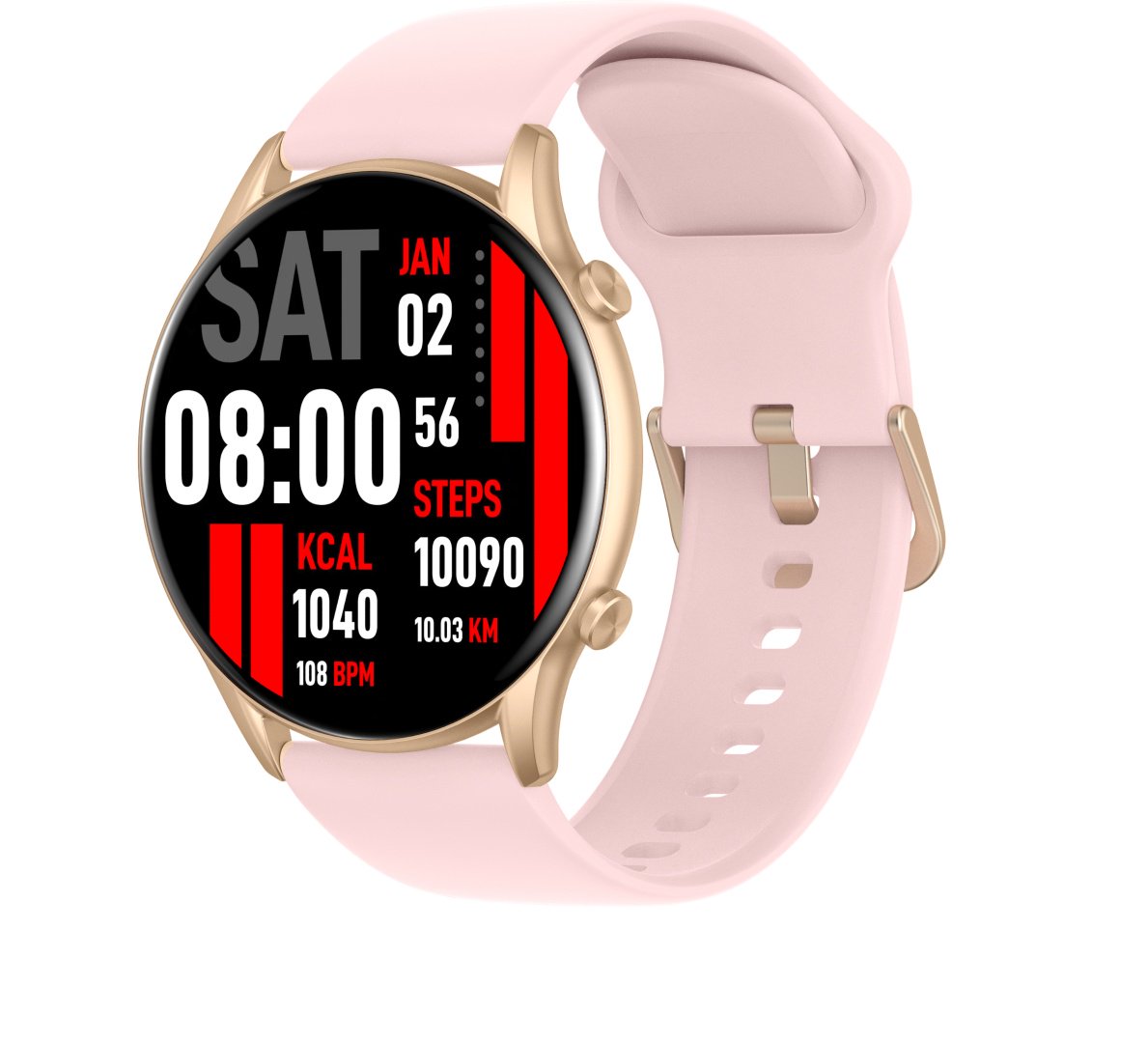 Смарт-часы Xiaomi Kieslect Smart Calling Watch Kr pink-gold купить,NaN