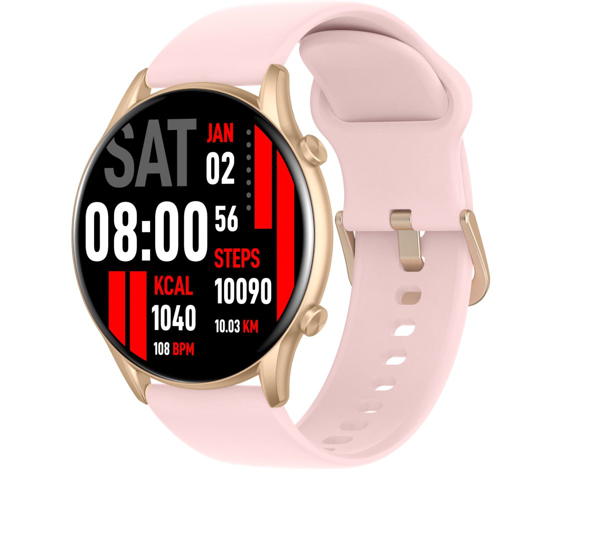 Смарт-часы Xiaomi Kieslect Smart Calling Watch Kr pink-gold купить,NaN