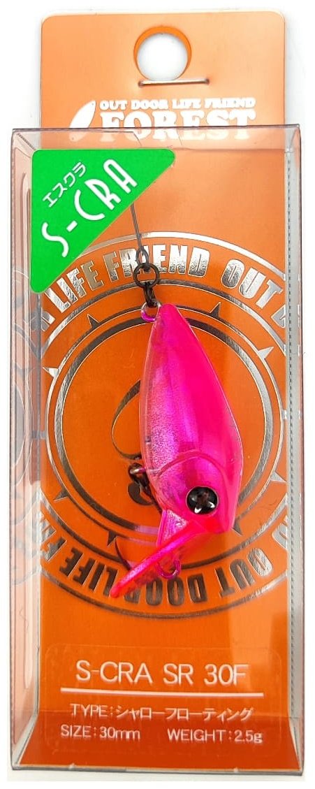 Воблер FOREST Forest S-CRA 30F 1 шт 30 мм Phantom Pink купить,NaN