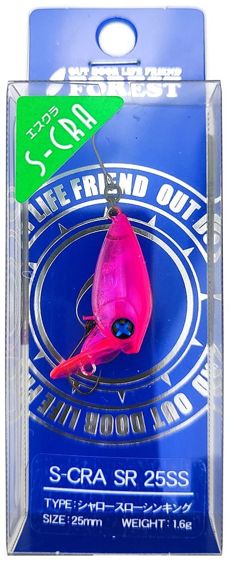 Воблер FOREST Forest S-CRA 25SS 1 шт 25 мм Phantom Pink купить,NaN