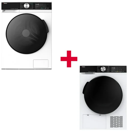 Стиральная машина Hansa WHM 9140 W + сушильная машина Hansa TDH 9B3W
