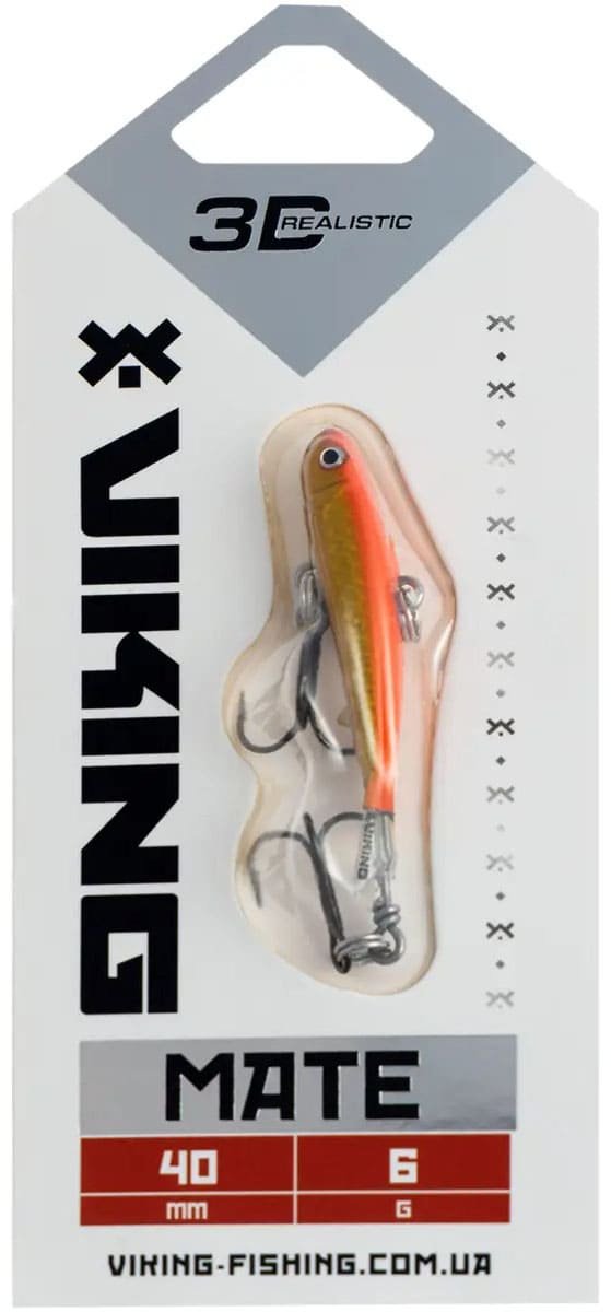 Балансир Viking Fishing Mate Ice Jig 40mm, 6g, Color 08 Candle Flame 1 шт купить,NaN
