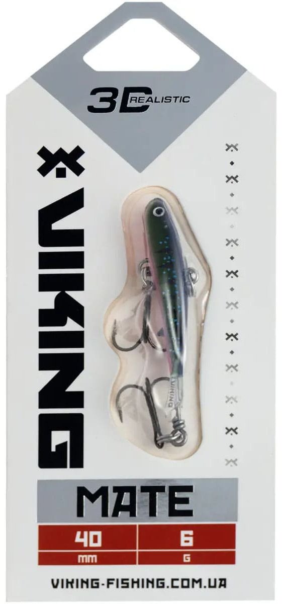 Балансир Viking Fishing Mate Ice Jig 40mm, 6g, Color 22 Kingfisher Pink 1 шт купить,NaN