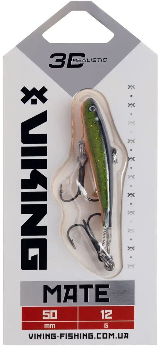 Балансир Viking Fishing Mate Ice Jig 50mm, 12g, Color 18 Golden Green 1 шт купить,NaN