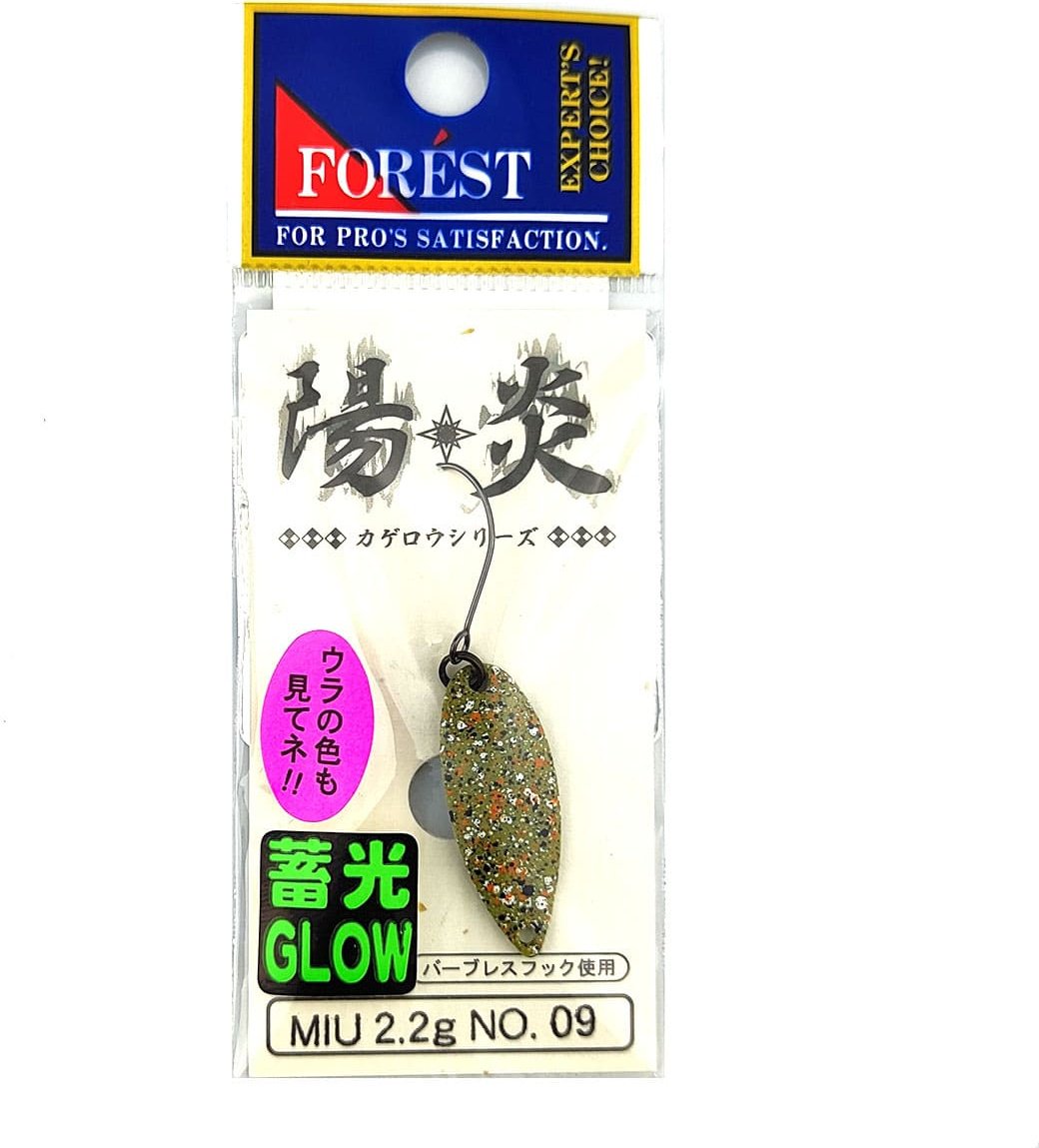 Блесна FOREST Forest Miu Kagerou series Glow 2.2g 1 шт 28 мм Olive Pellet Glow купить,NaN