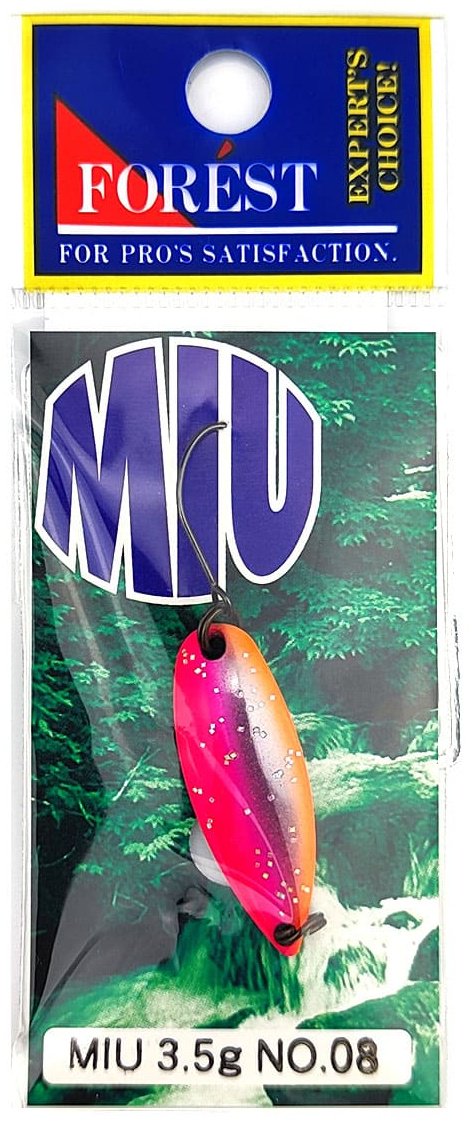 Блесна FOREST Forest Miu Native Series 3.5g 1 шт 32 мм Pink Silver Orange Berri купить,NaN