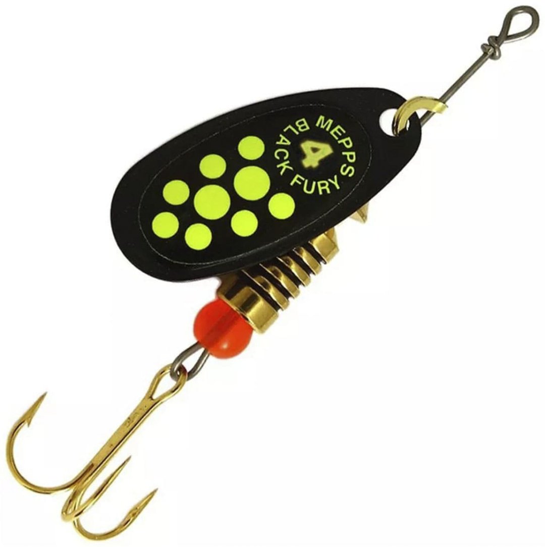 Блесна Mepps Comet Black Fury №4 8г Black/Black/Green dots 1 шт купить,NaN