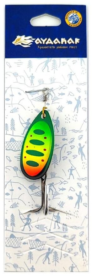 Блесна Айдхар BD Spinner, Size №4 1 шт 73 мм 002 Fire Lime купить,NaN