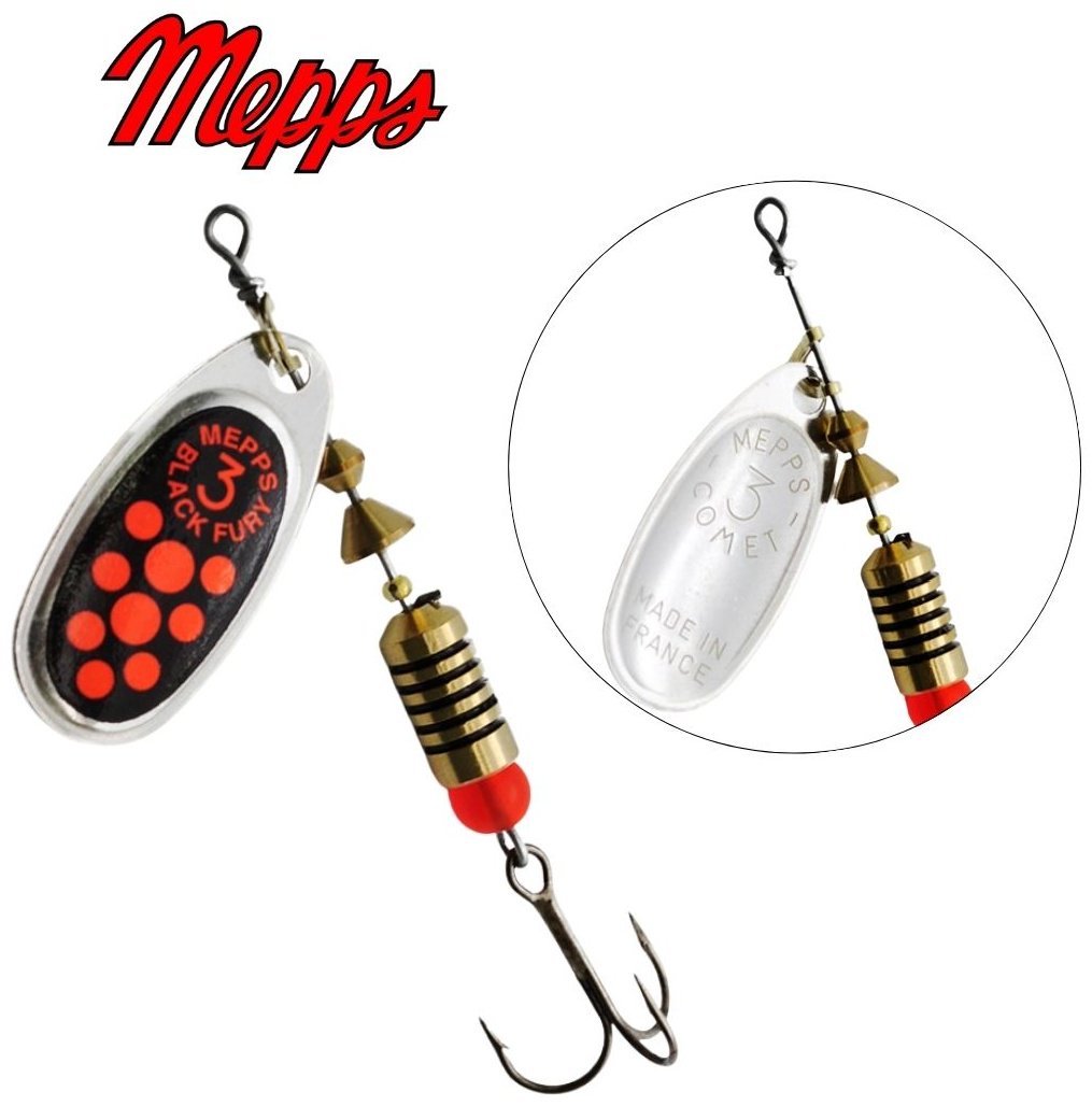 Блесна Mepps Black Fury Orange №3# 6.5г. AG Silver 1 шт купить,NaN