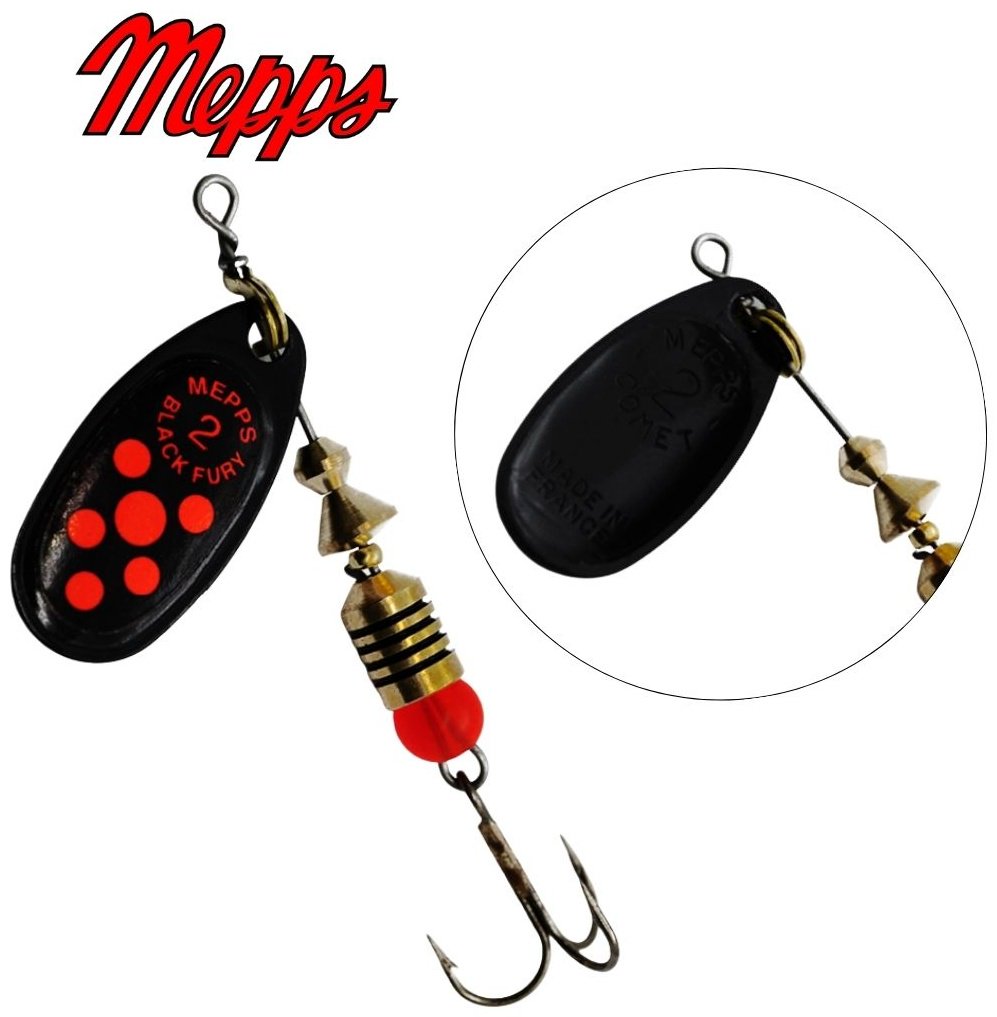 Блесна Mepps Black Fury Orange №2# 4.5г. NR Black 1 шт купить,NaN