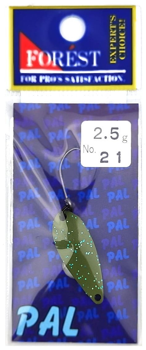 Блесна FOREST Forest Lure Pal 2.5g#, Color 21, Olive 1 шт