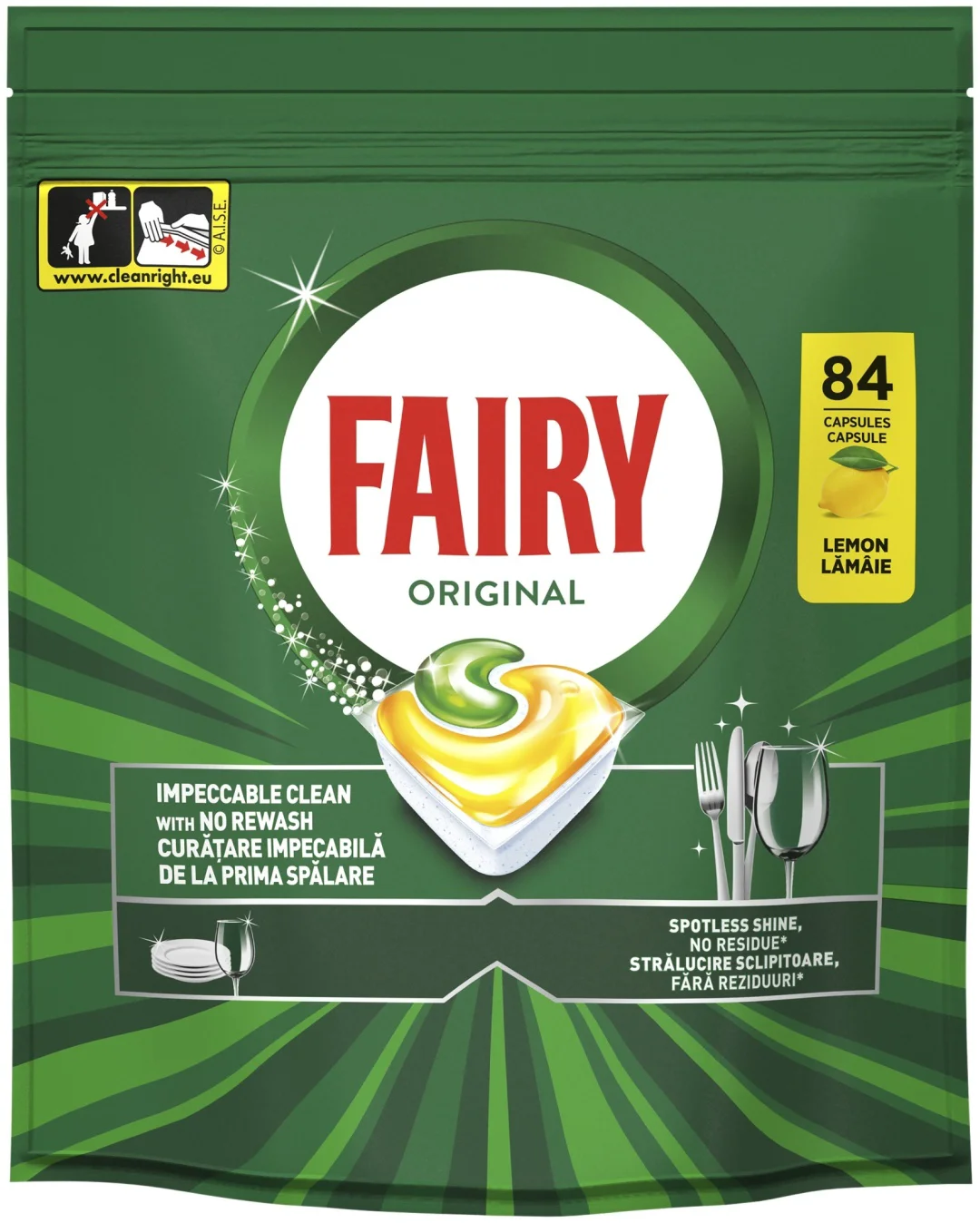 Капсулы для посудомоечной машины Fairy Original All in One 84 шт купить,NaN