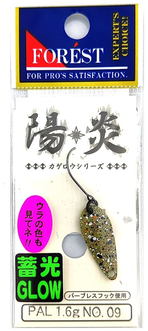 Блесна FOREST Forest Pal Kagerou series Glow 1.6g 1 шт 25 мм Olive Pellet Glow купить,NaN