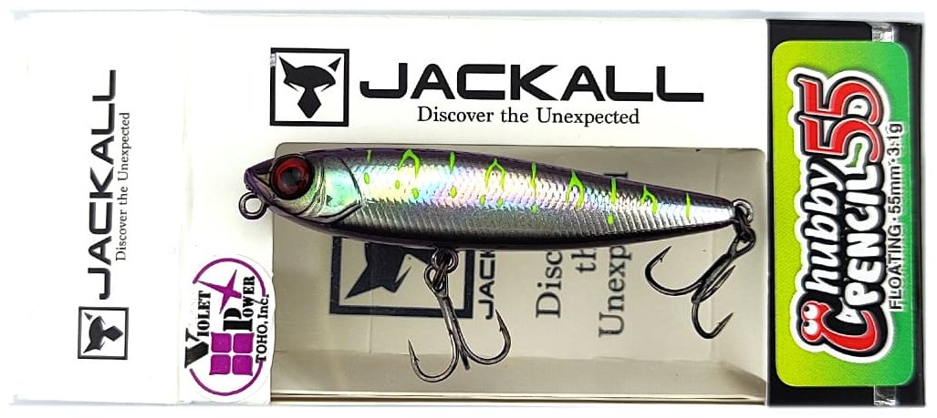 Воблер Jackall Jackall Chubby Pencil 55 F, 3.1g, Color UV UL Tamamushi Tiger 1 шт купить,NaN