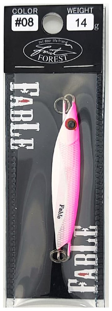 Блесна FOREST Пилькер Forest Fable 14g 1 шт 55 мм Pearl Pinky GLOW купить,NaN