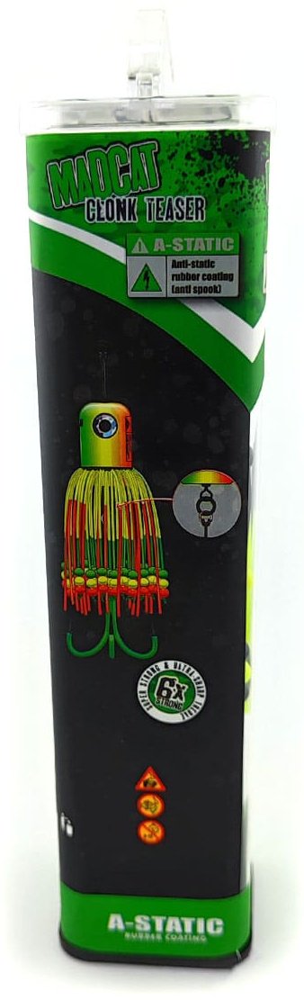 Мягкая приманка Madcat A-Static Clonk Teaser 150g, 16cm, 3/0, Fluo Yellow UV 1 шт купить,NaN