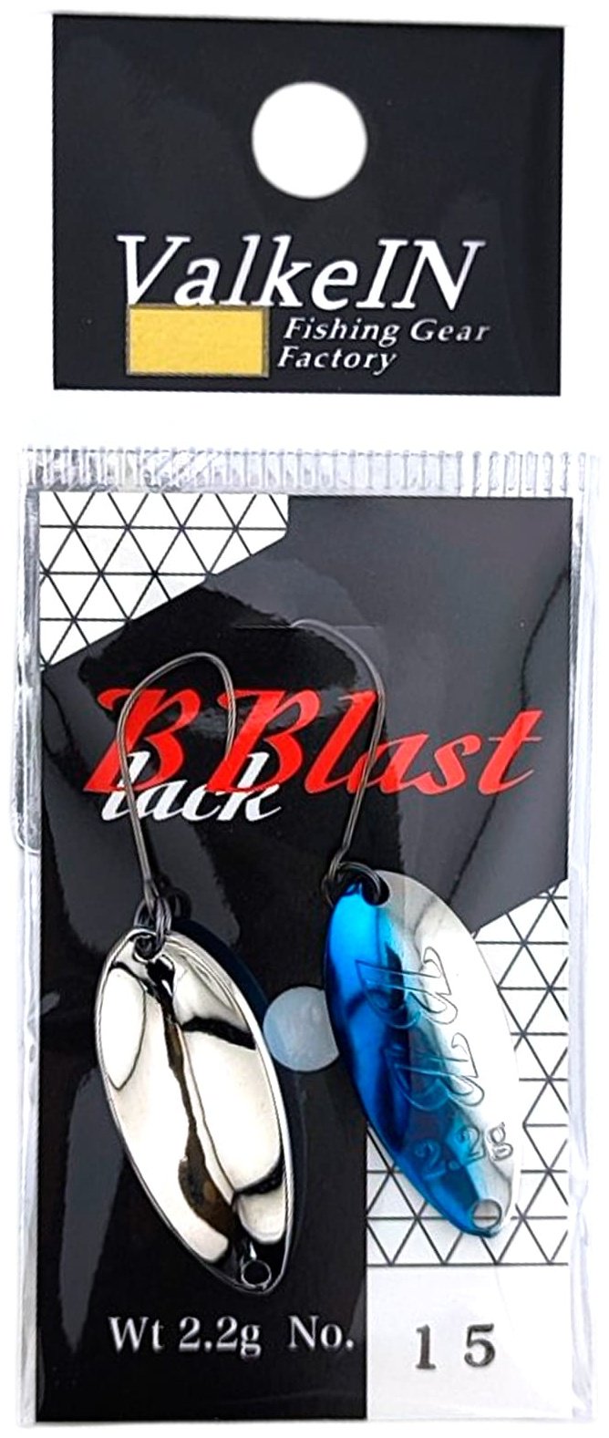 Блесна ValkeIN для форели Black Blast, 2.2g Color No.15 Silver/blue 1 шт 2.2 мм Color No.15 Silver/blue купить,NaN