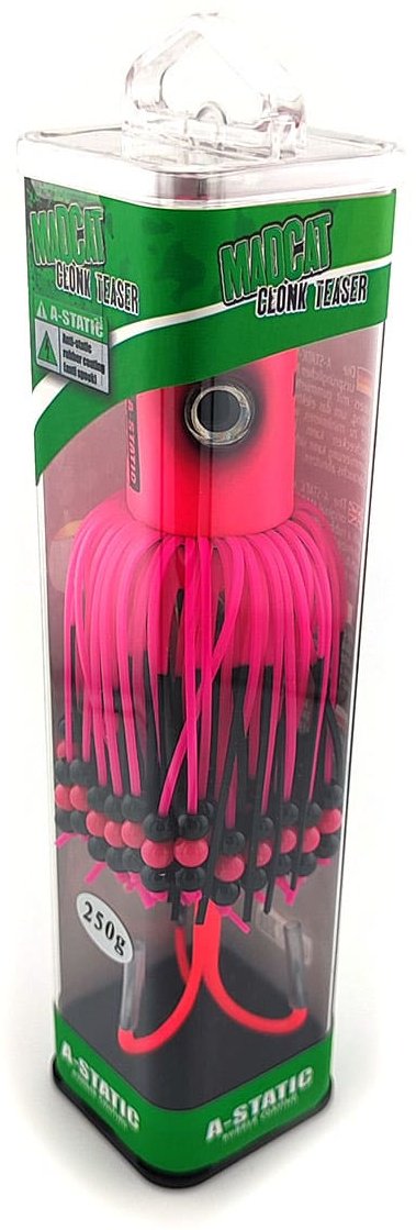 Мягкая приманка Madcat A-Static Clonk Teaser 250g, 16cm, 3/0, Fluorescent Pink UV 1 шт купить,NaN