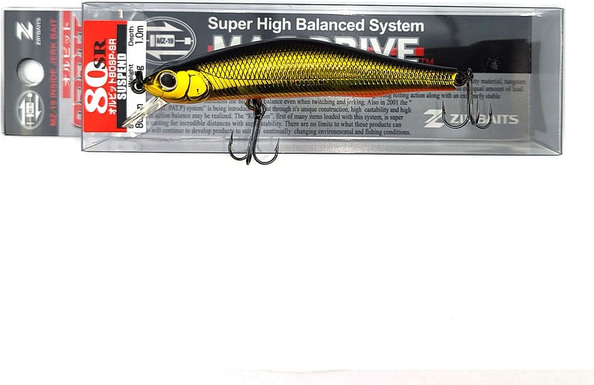 Воблер ZipBaits Orbit 80 SP-SR, 1595.02.32 1 шт 80 мм 050, Kinkuro купить,NaN