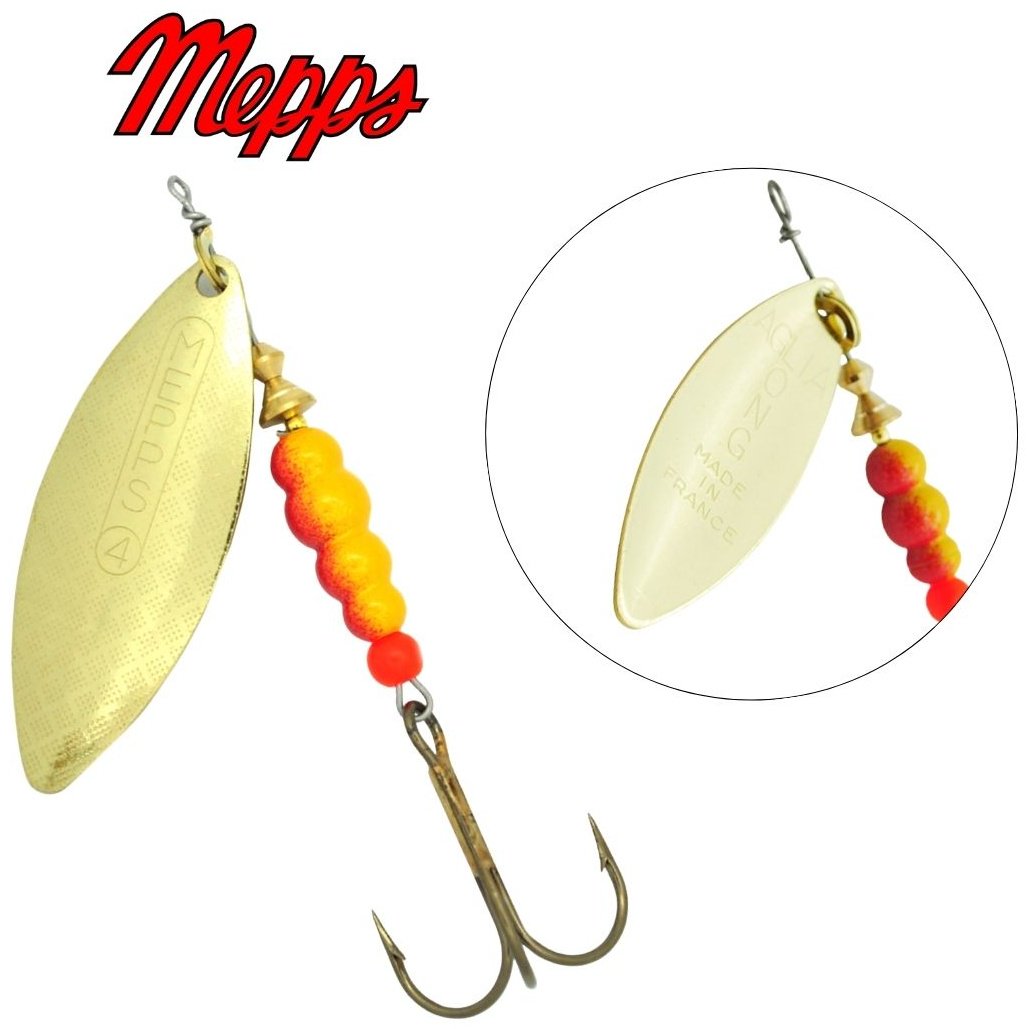 Блесна Mepps AGLIA LONG 1 шт 4 мм Gold купить,NaN