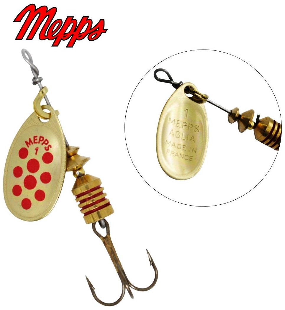 Блесна Mepps AGLIA PTS №1# Блистер, Gold 3.5г 1 шт купить,NaN