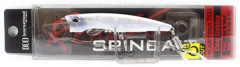 Воблер DUO Realis Spinbait Heartbee 75SS, Color CCC3108 Ghost Pearl 1 шт купить,NaN