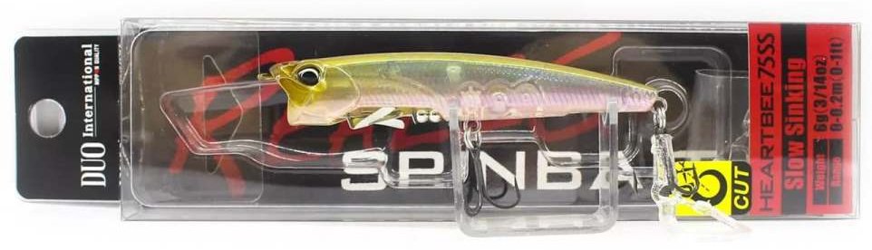 Воблер DUO Realis Spinbait Heartbee 75SS, Color CEA3006 Ghost Minnow 1 шт купить,NaN