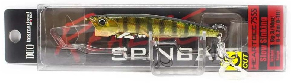 Воблер DUO Realis Spinbait Heartbee 75SS, Color CZA3146 Ghost Gold Perch 1 шт купить,NaN