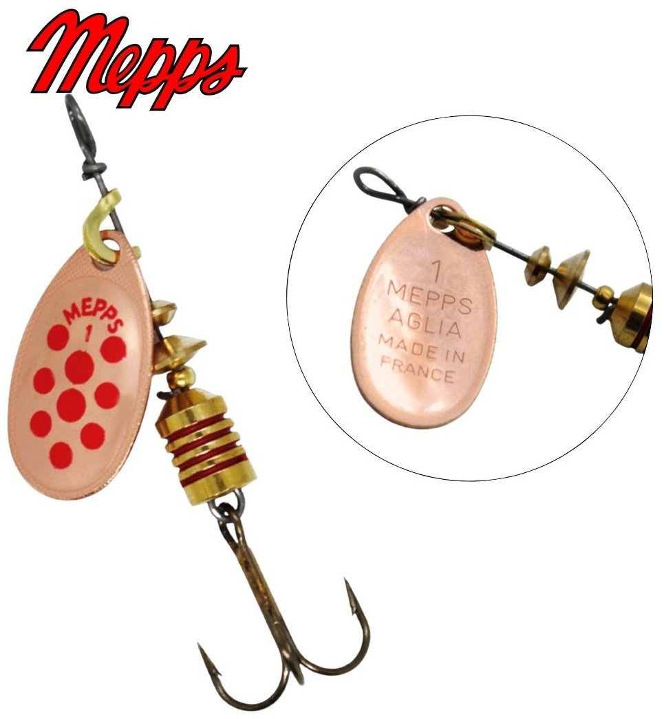 Блесна Mepps AGLIA PTS №1# Блистер, Copper 3.5г 1 шт купить,NaN