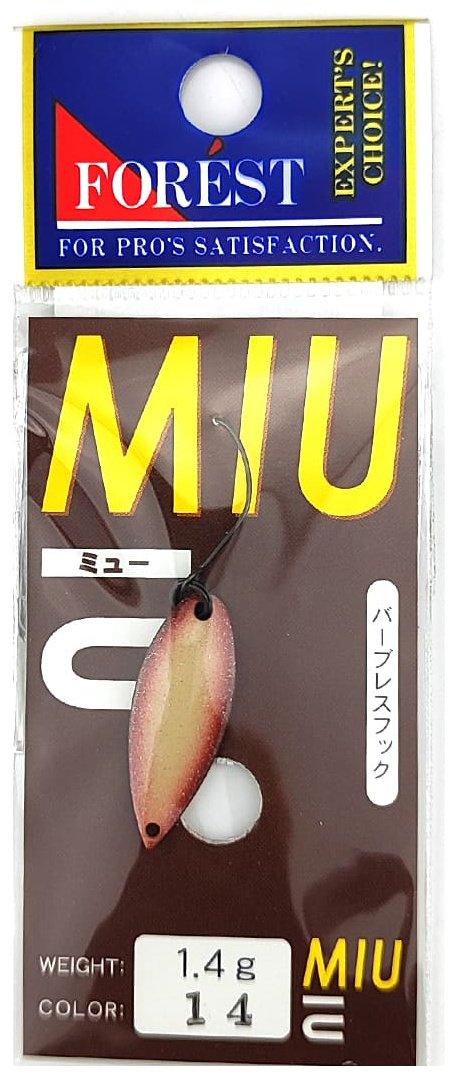 Блесна FOREST Forest Miu 1.4gr 1 шт 25 мм Chocopie купить,NaN