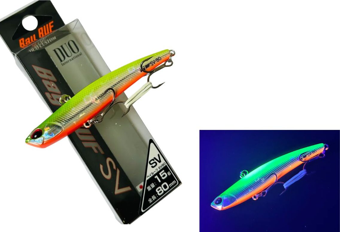 Воблер DUO Bay Ruf SV-80 1 шт 80 мм ADA0497, Lime Back OB купить,NaN