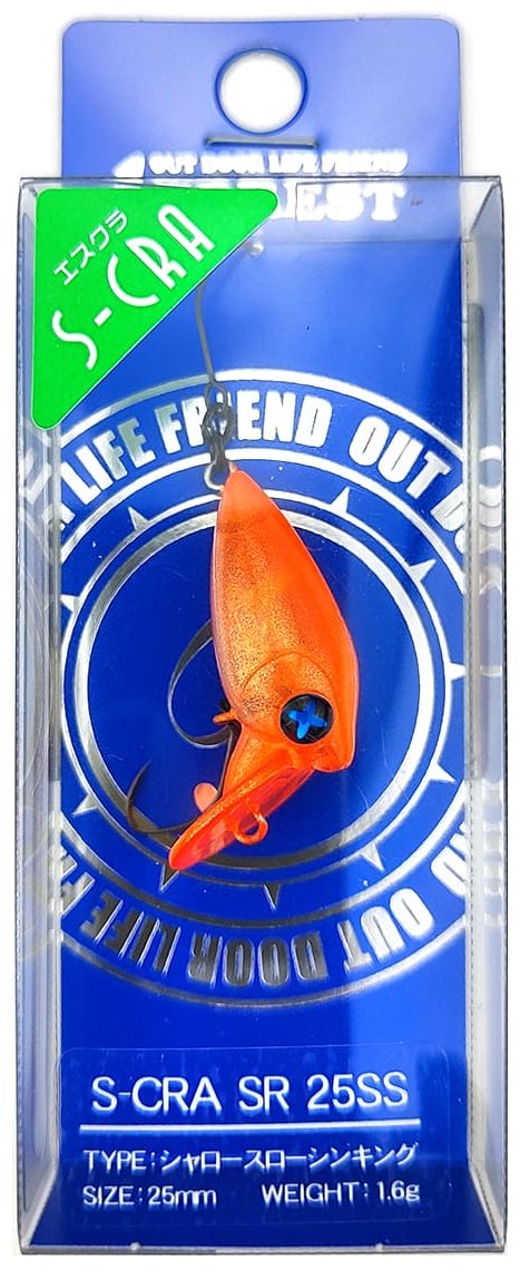 Воблер FOREST Forest S-CRA 25SS 1 шт 25 мм Phantom Orange купить,NaN