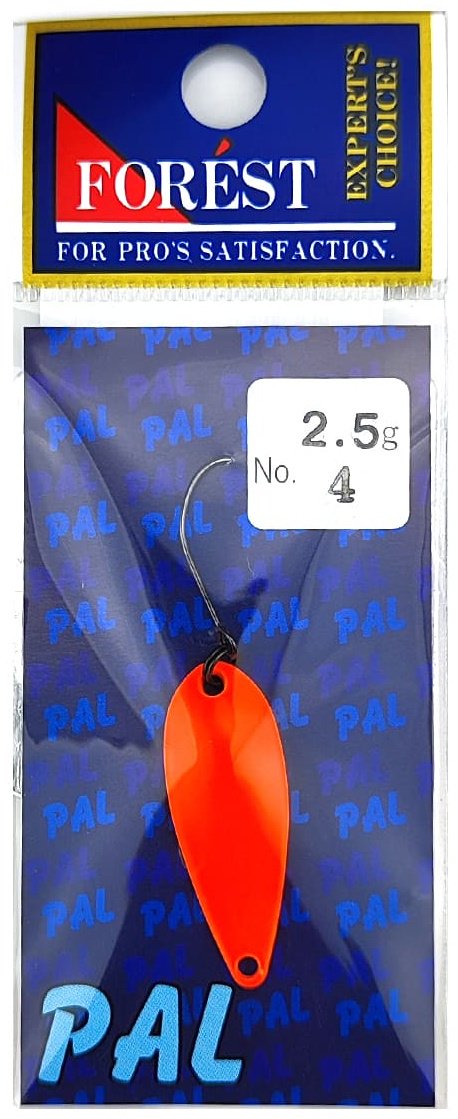 Блесна FOREST Forest Lure Pal 2.5g#, Color 04, Orange Gold 1 шт купить,NaN