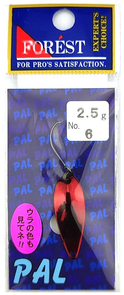 Блесна FOREST Forest Lure Pal 2.5g#, Color 06, Flash Red 1 шт купить,NaN