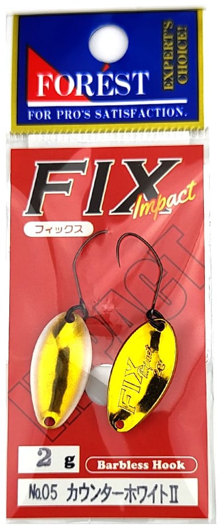 Блесна FOREST Forest Fix Impact 2g 1 шт 22 мм Counter White Gold купить,NaN