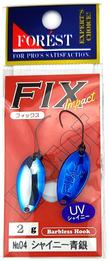 Блесна FOREST Forest Fix Impact 2g 1 шт 22 мм Shiny Blue Silver купить,NaN