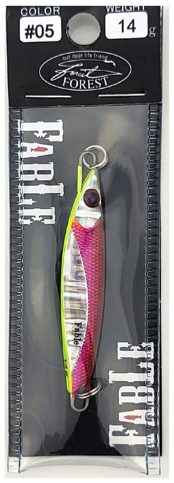 Блесна FOREST Пилькер Forest Fable 14g 1 шт 55 мм Twilight UV купить,NaN