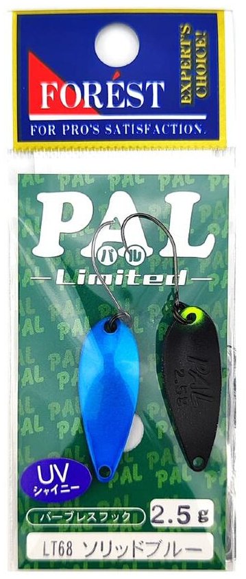 Блесна FOREST Pal Limited 2025 1 шт 30 мм LT68 Solid Blue UV купить,NaN