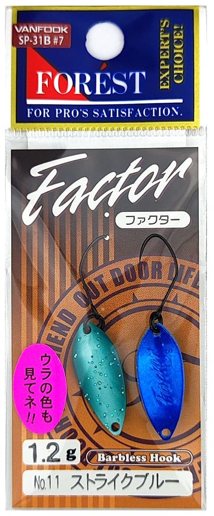 Блесна FOREST Forest Factor 1.2g 1 шт 23 мм Strike Blue купить,NaN