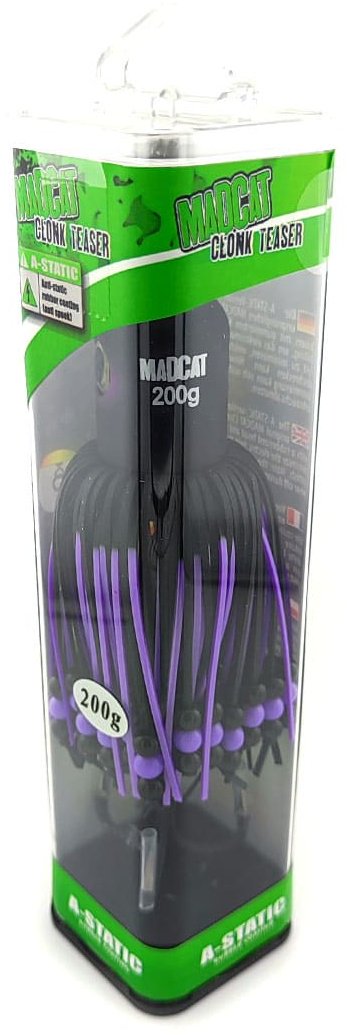 Мягкая приманка Madcat A-Static Clonk Teaser 200g, 16cm, 3/0, Black Devil 1 шт купить,NaN
