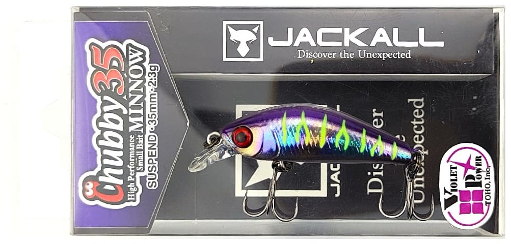 Воблер Jackall Jackall Chubby Minnow 35SP 35mm, 2.3g, Color UL Tamamushi Tiger 1 шт купить,NaN
