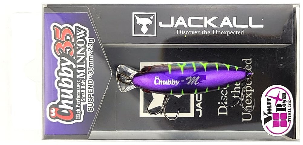 Воблер Jackall Jackall Chubby Minnow 35SP 35mm, 2.3g, Color UL Tamamushi Tiger 1 шт купить,NaN