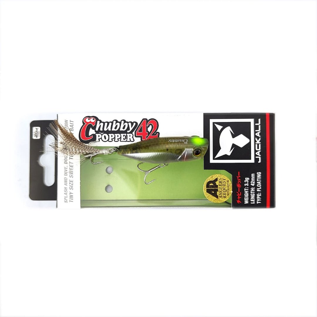 Воблер Jackall Jackall Chubby Popper 42F, 3.3g, Color Kyoya Wakasagi 1 шт купить,NaN