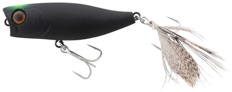 Воблер Jackall Jackall Chubby Popper 42F, 3.3g, Color Sight Mat Black 1 шт купить,NaN