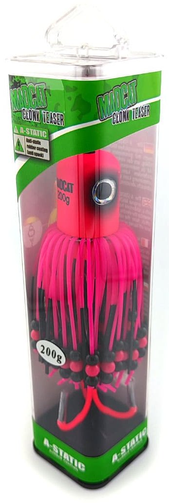 Мягкая приманка Madcat A-Static Clonk Teaser 200g, 16cm, 3/0, Fluorescent Pink UV 1 шт купить,NaN