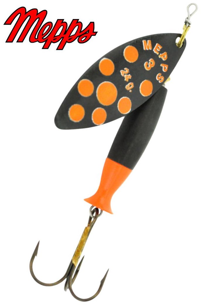 Блесна Mepps AGLIA LONG HEAVY 1 шт 3 мм Black/Orange/Orange купить,NaN